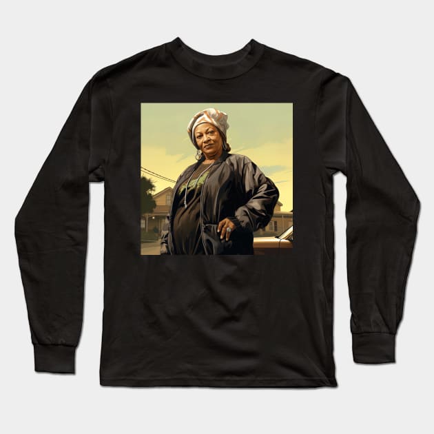 Toni Morrison Long Sleeve T-Shirt by ComicsFactory